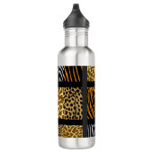 Mischtierdruck Edelstahlflasche (Rechts)