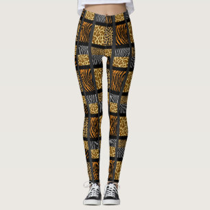 Mischtierdruck Leggings