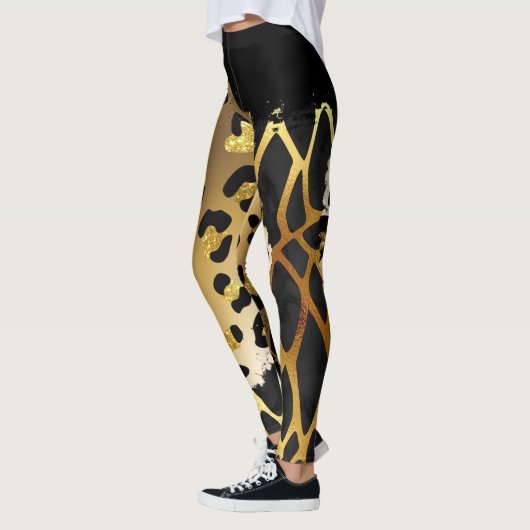 Mischtierdruck Leggings (Links)