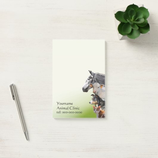 Mischtiere tierärztlich post-it klebezettel (Büro)