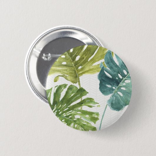 Mischtropische Palmen der GRÜNTÖNE-| Button (Vorne & Hinten)