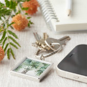 Mischtropische Palmen der GRÜNTÖNE-I Schlüsselanhänger (Seite)