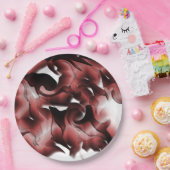 Mischung aus braunem Nebel und schlecht geschnitzt Pappteller (Party)