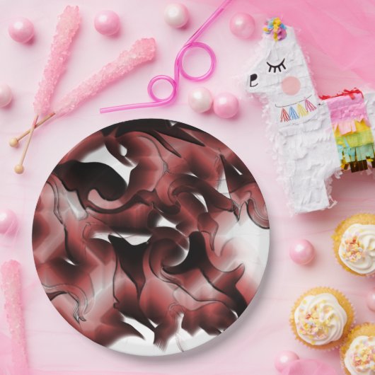 Mischung aus braunem Nebel und schlecht geschnitzt Pappteller (Party)