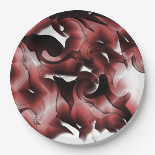 Mischung aus braunem Nebel und schlecht geschnitzt Pappteller (Vorderseite)