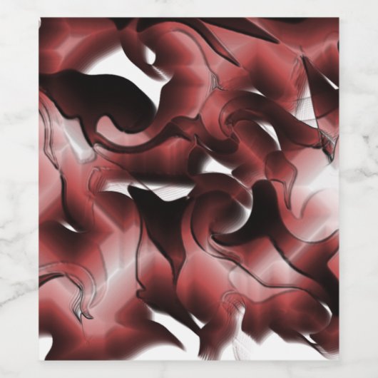 Mischung aus braunem Nebel und schlecht geschnitzt Weinetikett (Einzelnes Label)