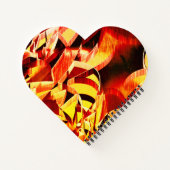 Mischung aus Gelbfärbung und dunkelrot, stark gest Notizblock (Rückseite)