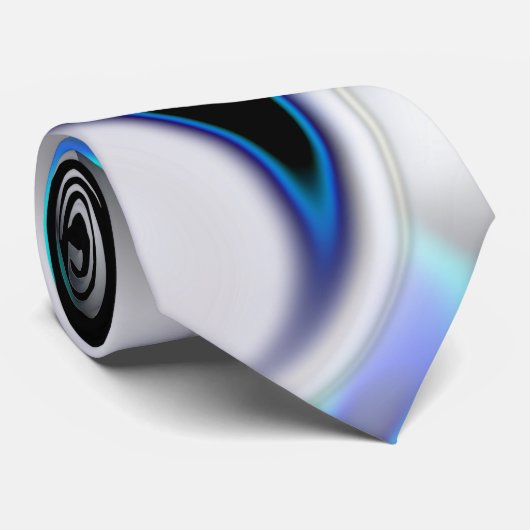 Mischung aus glattem und blauen Neonkurven über Sc Krawatte (Gerollt)