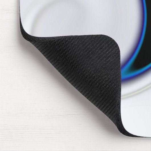 Mischung aus glattem und blauen Neonkurven über Sc Mousepad (Ecke)