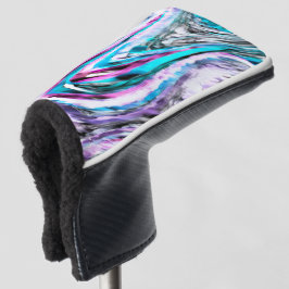 Mischung aus Gradienten und Drizzlen, Zyan und Ros Golf Headcover