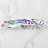 Mischung aus Gradienten und Drizzlen, Zyan und Ros Kellnermesser (Vorderseite)