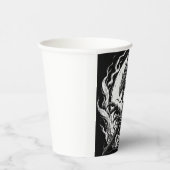 Mischung aus heißem Kaffee oder Bestellung Pappbecher (Rechts)