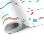 Mischung aus mehrfarbigen Geschenkpapier (Rolleneckpunkt)