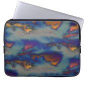 Mischung aus orangefarbenem und blauem Farbton mit Laptopschutzhülle (Vorderseite)
