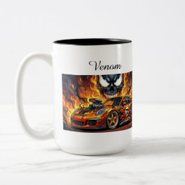 Mischung aus Venom und Porsche GT3 Zweifarbige Tasse