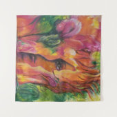 Mischung in Orange Wandteppich (Vorderseite (Horizontal))