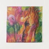 Mischung in Orange Wandteppich (Vorderseite)