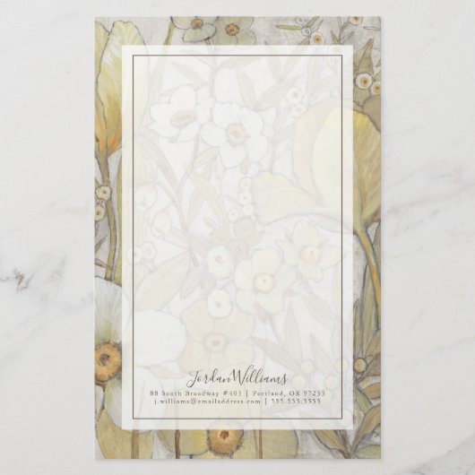 Mischung mit Blumen Briefpapier (Vorderseite)