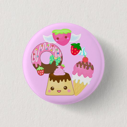 Mischung niedliches kawaii button (Vorderseite)