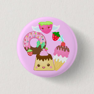 Mischung niedliches kawaii button