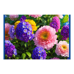 Mischung von Blume Fotodruck
