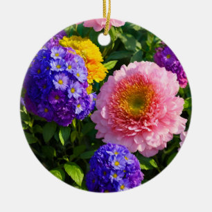 Mischung von Blume Keramik Ornament