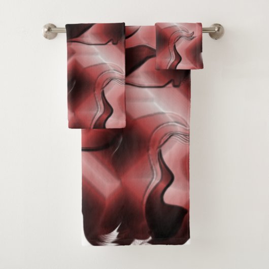 Mischung von braunem Nebel und schlecht geschnitzt Badhandtuch Set (Insitu)