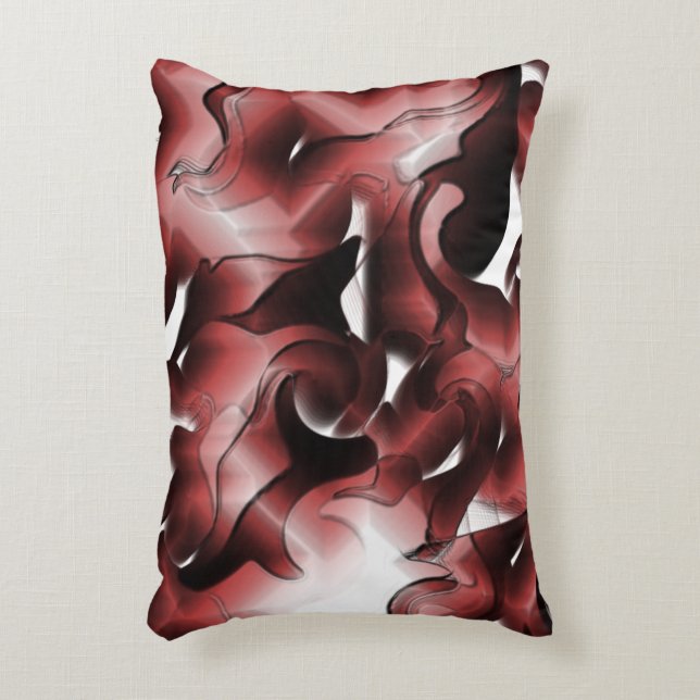 Mischung von braunem Nebel und schlecht geschnitzt Dekokissen (Vorderseite(Vertikal))