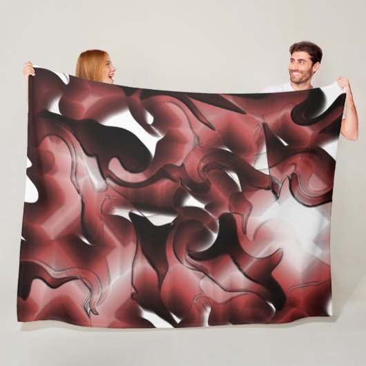 Mischung von braunem Nebel und schlecht geschnitzt Fleecedecke (Beispiel)