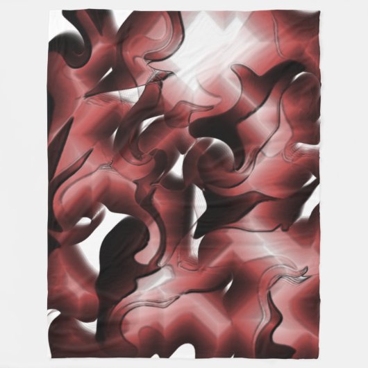 Mischung von braunem Nebel und schlecht geschnitzt Fleecedecke (Vorderseite)