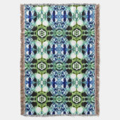 Mischung von Formen in blau und grün klar, metalli Decke (Vorderseite Vertikal)