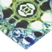 Mischung von Formen in blau und grün klar, metalli Tischdecke (Schrägansicht)