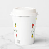 Mischung von Früchten Papiertasse Pappbecher (Links)