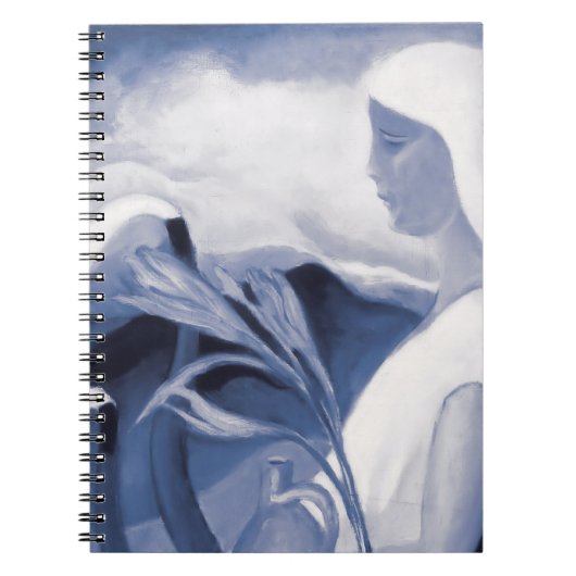 Mischung von Mädchen in weiß mit Fabrikschornstein Notizblock (Vorderseite)