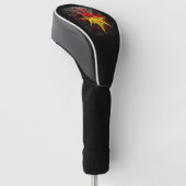 Mischung von Mandelbrot-Fraktal mit deutscher Flag Golf Headcover (angewinkelt)