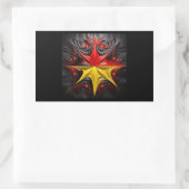 Mischung von Mandelbrot-Fraktal mit deutscher Flag Rechteckiger Aufkleber (Tasche)