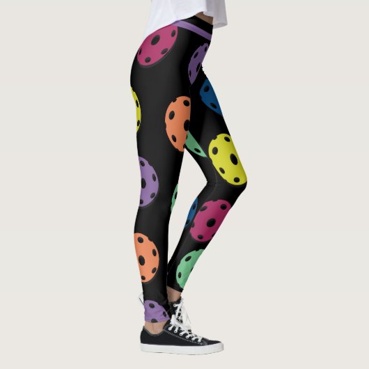 Mischung von Pickleballs 2 (XL-Fliesengröße) Leggings (Rechts)