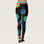 Mischung von Pickleballs 3 (XL-Fliesengröße) Leggings (Rückseite)