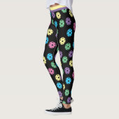Mischung von Pickleballs 4 (kleine Fliesen) Leggings (Links)