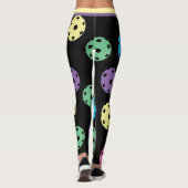 Mischung von Pickleballs 4 (XL-Fliesengröße) Leggings (Rückseite)