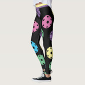Mischung von Pickleballs 4 (XL-Fliesengröße) Leggings (Links)