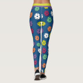 Mischung von Pickleballs 5 (kleine Fliesen) Leggings (Rückseite)