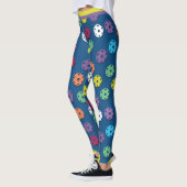 Mischung von Pickleballs 5 (kleine Fliesen) Leggings (Links)
