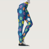 Mischung von Pickleballs 5 (kleine Fliesen) Leggings (Rechts)