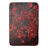 Mischung von roten Blütenblättern und roten Blüten Badematte (Vorderseite Vertikal)