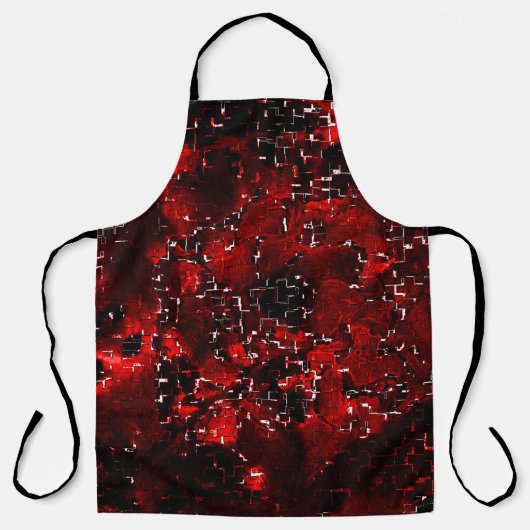 Mischung von roten Blütenblättern und roten Blüten Schürze (Vorderseite)