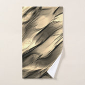 Mischung von undurchsichtigem und farbig-beigem ge badhandtuch set (Handtuch)