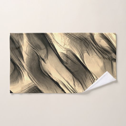 Mischung von undurchsichtigem und farbig-beigem ge badhandtuch set (Handtuch)