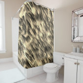 Mischung von undurchsichtigem und farbig-beigem ge duschvorhang (Beispiel)