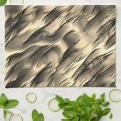 Mischung von undurchsichtigem und farbig-beigem ge geschirrtuch (Gefaltet)